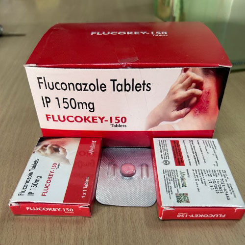 Product Name: FLUCOKEY 150, Compositions of FLUCOKEY 150 are Fluconazole Tablets IP 150 mg - Medicure LifeSciences