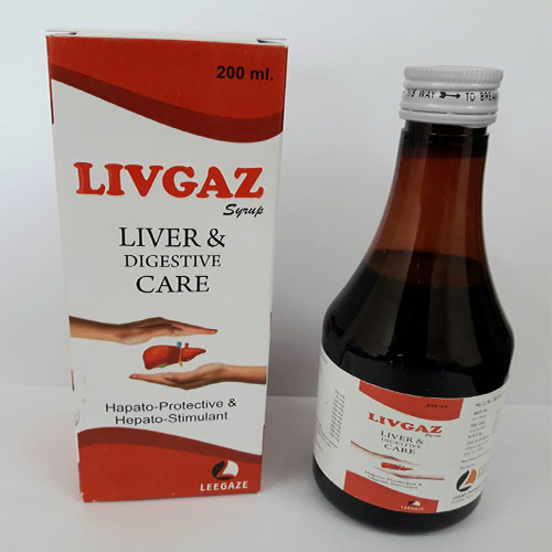 Product Name: Livgaz, Compositions of Livgaz are Liver & Digestive care - Leegaze Pharmaceuticals Private Limited