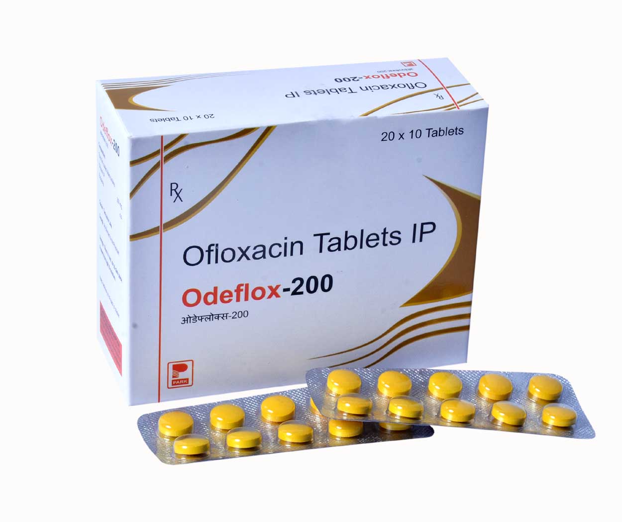 Product Name: Odeflox 200, Compositions of Odeflox 200 are Ofloxacin Tablets IP - Park Pharmaceuticals