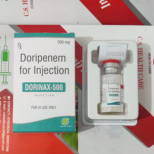 Product Name: DORINAX 500, Compositions of DORINAX 500 are Doripenem for Injection - C.S Healthcare