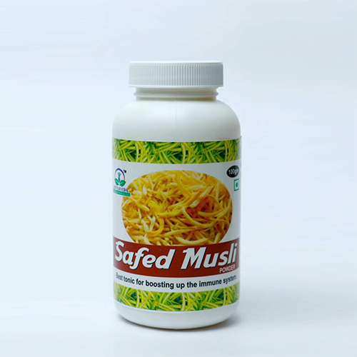Product Name: Safed musli powder, Compositions of Safed musli powder are Ayurvedic Proprietary Medicine - Divyaveda Pharmacy