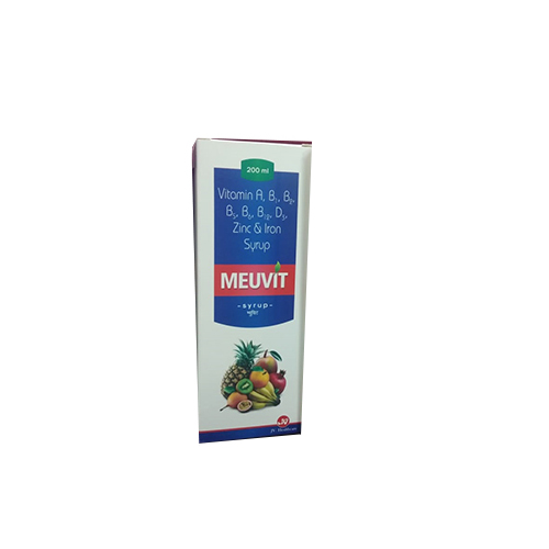 Product Name: Meuvit, Compositions of Vitamin A,B1,B2,B5,B6,B12,B3, Zinc & Iron Syrup are Vitamin A,B1,B2,B5,B6,B12,B3, Zinc & Iron Syrup - JV Healthcare