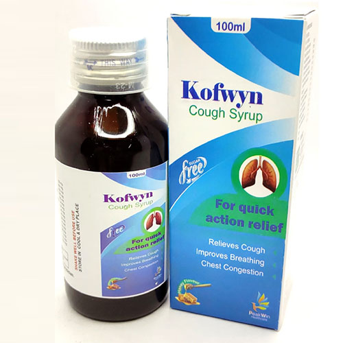 Product Name: kofwyn, Compositions of kofwyn are for quick action relief - Peakwin Healthcare