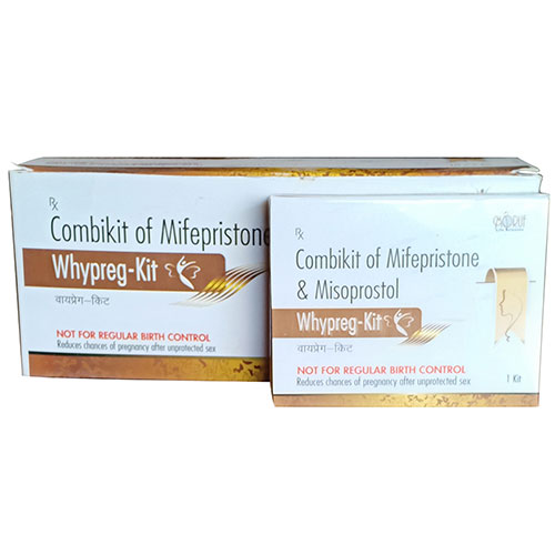 Product Name: Whypreg KIT, Compositions of Whypreg KIT are mifepristtone & Misoprostol - Arlak Biotech
