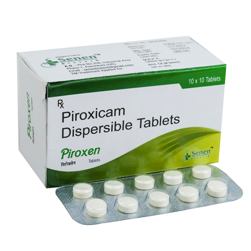 Product Name: Piroxen, Compositions of Piroxen are Piroxicam Dispersible Tablets - Senen Biotech