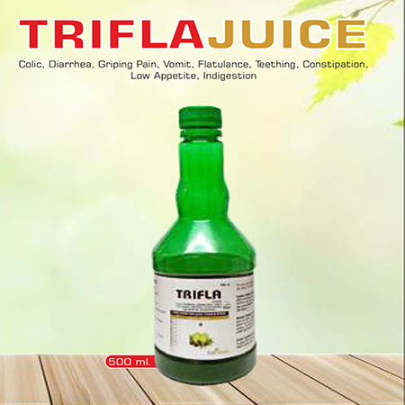 Product Name: Trifla juice, Compositions of Trifla juice are Colic ,Diarrhea,Griping Pain,Vomit,Flatulance,Teething,Constipation,Low Appetite,Indigestion - Scothuman Lifesciences