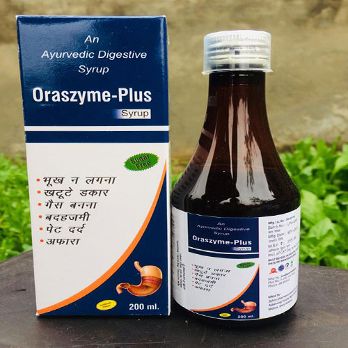 Product Name: Oraszyme Plus, Compositions of Oraszyme Plus are An Ayurvedic Digestive - Space Healthcare