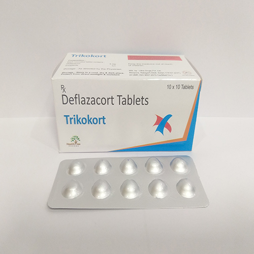 Product Name: Trikokort, Compositions of Trikokort are Deflazacort Tablets - Healthtree Pharma (India) Private Limited