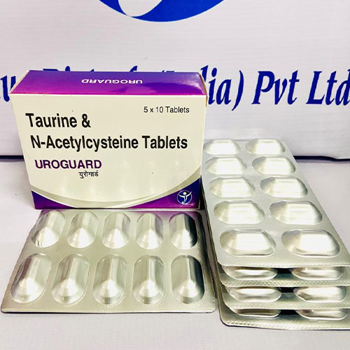 Product Name: Uroguard, Compositions of Uroguard are Taurine & N Acetylcysteine - Janus Biotech