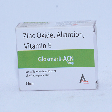 Product Name: GLOSMARK ACN, Compositions of GLOSMARK ACN are Zinc Oxide, Allantion, Vitamin E - Alencure Biotech Pvt Ltd