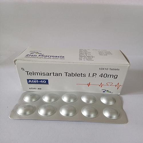 Product Name: Atel 40, Compositions of Atel 40 are Telmisartan Tablets I.P. 40 mg  - Arlig Pharma