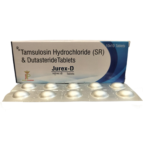 Product Name: JurexD, Compositions of JurexD are Tamsulosin Hydrochloride (SR) & Dutasteride - Jecks Pharma