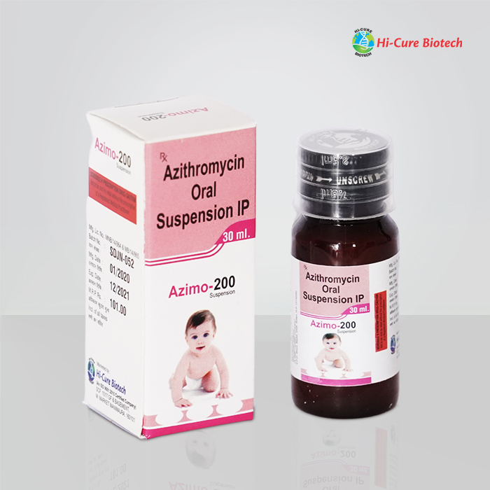 Product Name: AZIMO 200, Compositions of AZIMO 200 are AZITHROMYCIN 200 MG - Reomax Care