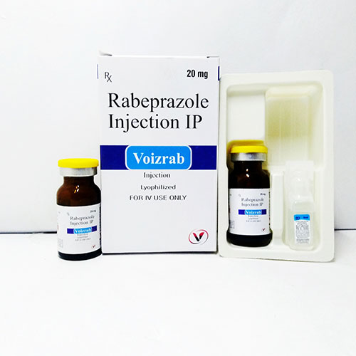 Product Name: Voizrab, Compositions of are Rabeprazole 20 mg In Tray Pack With Water - Voizmed Pharma Private Limited