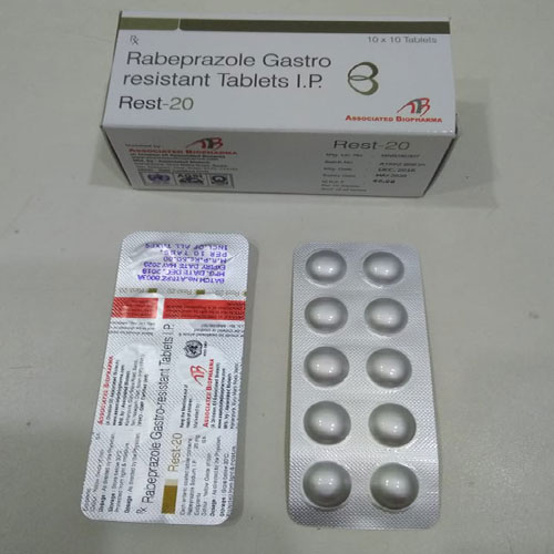 Product Name: Rest 20, Compositions of Rest 20 are REbeprazole Gastro Resistant - Associated Biopharma