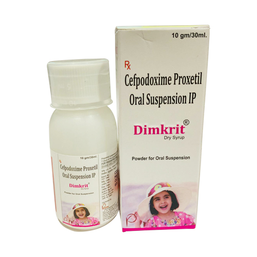 Product Name: Dimkrit DS, Compositions of Dimkrit DS are Cefpodoxime Proxetil Oral Suspension IP - Krishlar Pharmaceutical
