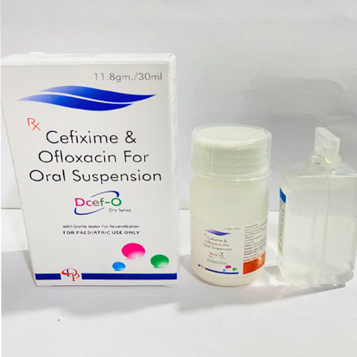 Product Name: Dcef O, Compositions of Dcef O are Cefixime and Ofloxacin For Oral Suspension - Disan Pharma