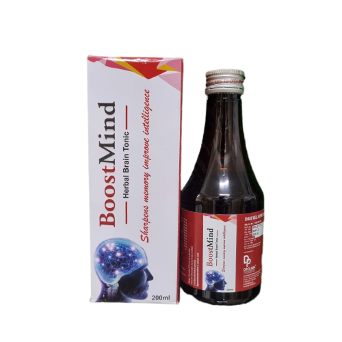 Product Name: BoostMind, Compositions of BoostMind are Herbal Brain Tonic - Dolchem Pharmaceuticals Private Limited