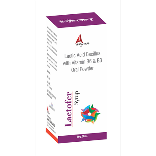 Product Name: Lactofer, Compositions of Lactofer are Lactic Acid Bacillus with Vitamin B6 & B3 Oral Powder - JRT Organics