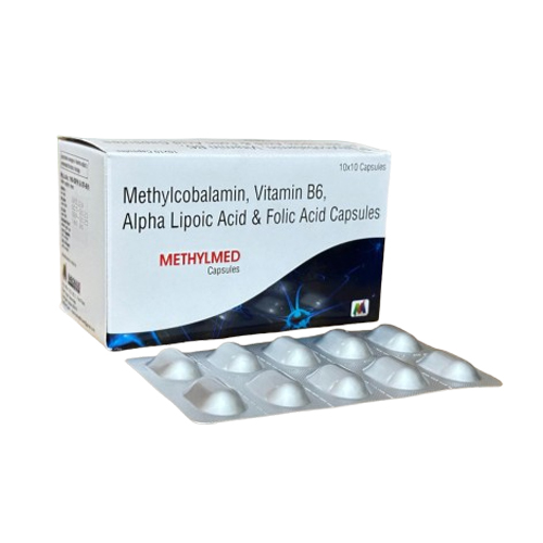 Product Name: Methylmed, Compositions of Methylmed are Methylcobalamin, Vitamin B6, Alpha Lipoic Acid & Folic Acid Capsules - Mednus Healthcare