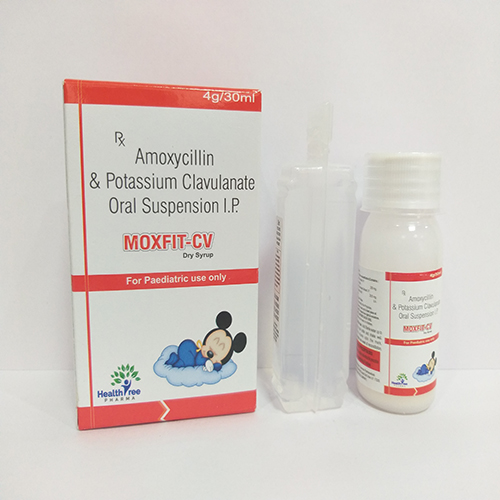 Product Name: Moxfit CV , Compositions of Moxfit CV  are Amoxycillin & Potassium  Clavulanate Oral Suspension IP - Healthtree Pharma (India) Private Limited