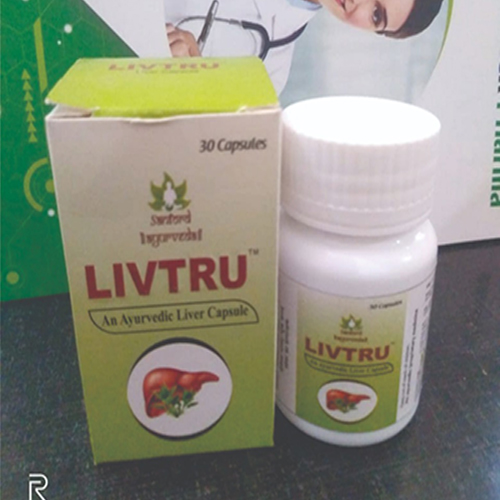 Product Name: LIVTRU, Compositions of LIVTRU are An Ayurvedic Liver Capsules - Tecnex Pharma
