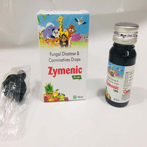 Product Name: Zymenic, Compositions of Zymenic are fungal diastase & Carminatives Drops - Mednic Healthcare Pvt. Ltd