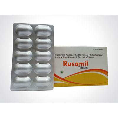 Product Name: RUSAMIL, Compositions of Amoxycillin, Potassium , paracetamol Tablets are Amoxycillin, Potassium , paracetamol Tablets - Alardius Healthcare