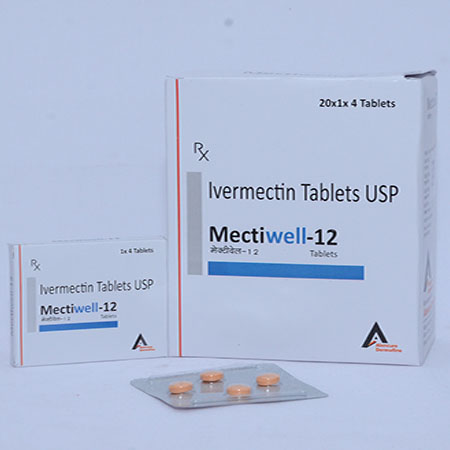 Product Name: MECTIWELL 12, Compositions of MECTIWELL 12 are Ivermectin Tablets USP - Alencure Biotech Pvt Ltd