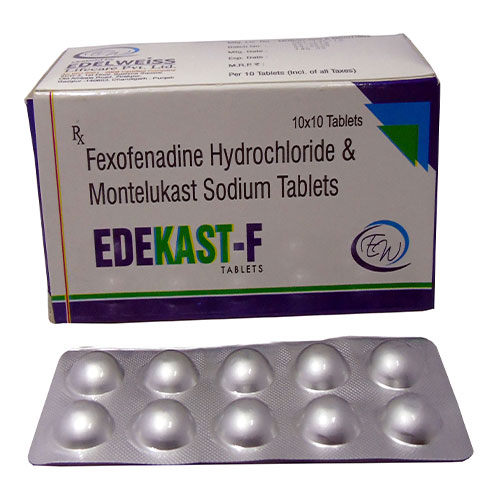 Product Name: EDEKAST F, Compositions of EDEKAST F are Montelukast 10mg  + Fexofenadine 120mg - Edelweiss Lifecare
