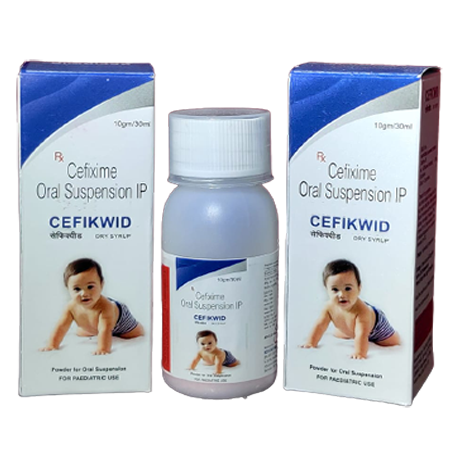 Product Name: Cefikwid, Compositions of Cefikwid are Cefixime Oral Suspension IP - Kevlar Healthcare Pvt Ltd