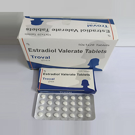 Product Name: Troval, Compositions of Troval are Estradiol Valerate Tablets - Zegchem