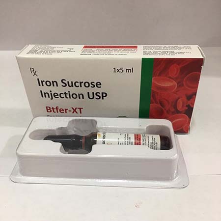 Product Name: Btfer XT, Compositions of Btfer XT are Iron Sucrose Injection USP - Biotanic Pharmaceuticals