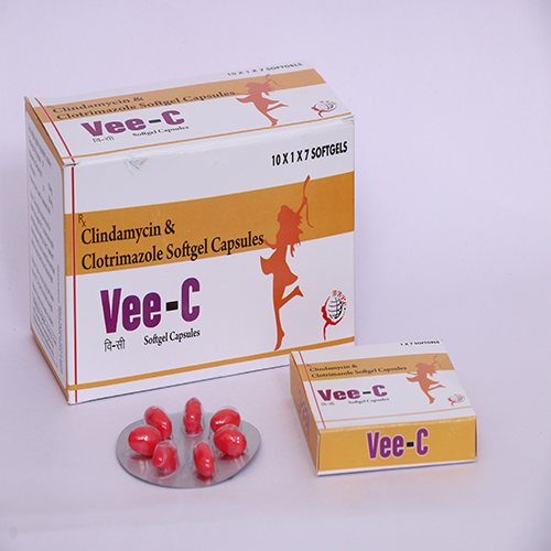 Product Name: VEE C, Compositions of VEE C are Clindamycin & Clotrimazole Softgel Capsules - Biomax Biotechnics Pvt. Ltd