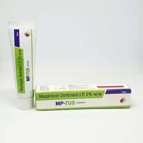 Product Name: MP Tus, Compositions of MP Tus are Mupirocin Ointment I.P. 2% W/W - Pride Pharma