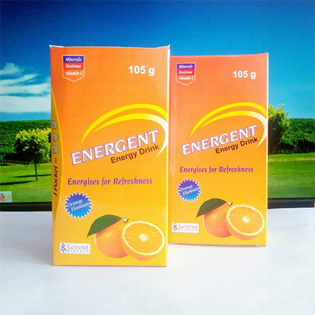 Product Name: Energent, Compositions of Energent are Orange Flavore - Levent Biotech Pvt. Ltd