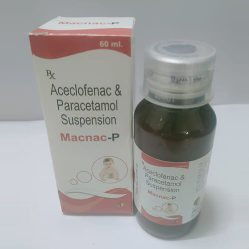 Product Name: Macnac P, Compositions of Macnac P are Aceclefenac & Parecetamol Suspension - Macro Labs Pvt Ltd