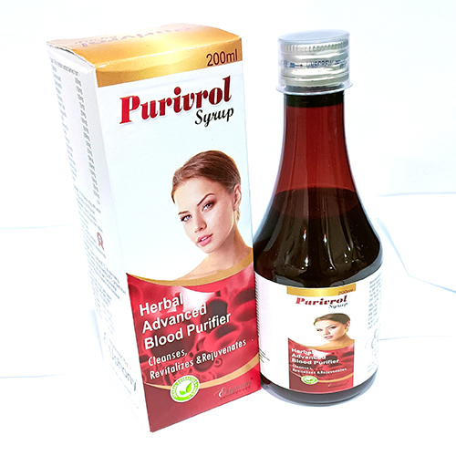 Product Name: Purivrol Syrup, Compositions of Purivrol Syrup are Herbal Advanced Blood Purifier - Euphony Healthcare