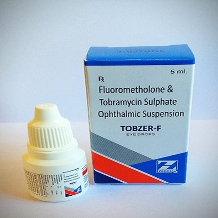 Product Name: Tobzer F, Compositions of Tobzer F are Flurometholone and Tobramycin Sulphate Ophthalmic Suspension  - Zerdia Healthcare Pvt Ltd