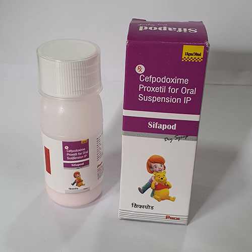 Product Name: Sifapod, Compositions of Sifapod are Cefpodxime Proxetil for Oral Suspension IP - Pride Pharma
