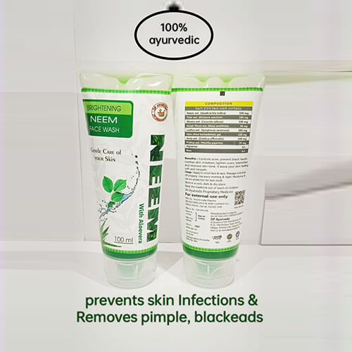 Product Name: Neem and Aloevera, Compositions of Neem and Aloevera are Prevents Skin Infections & Removes Pimple ,Blackeads - DP Ayurveda