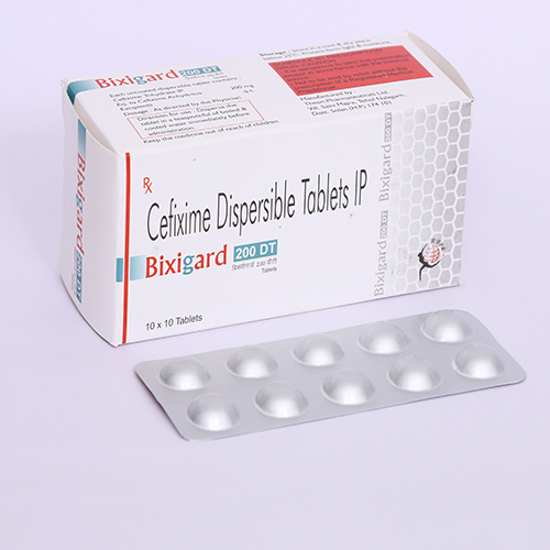 Product Name: BIXIGARD 200 DT, Compositions of BIXIGARD 200 DT are Cefixime Trihydrate Dispersible Tablets - Biomax Biotechnics Pvt. Ltd