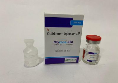 Product Name: Ofyzone 250, Compositions of are Ceftriaxone 250mg Injection - Medofy Pharmaceutical