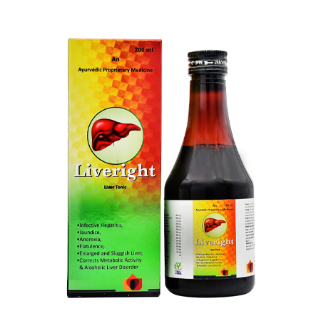 Product Name: LIVERRIGHT, Compositions of are An Ayurvedic Proprietary Medicine - Cista Medicorp