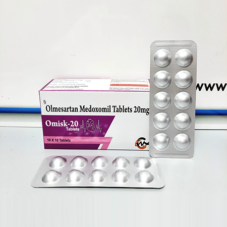 Product Name: Omisk 20, Compositions of Omisk 20 are Olmesartan Medoxomil Tablets 20 mg - Asterisk Laboratories