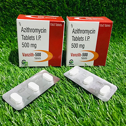 Product Name: Vanzith 500, Compositions of Vanzith 500 are Azithromycin - Gvans Biotech Pvt. Ltd