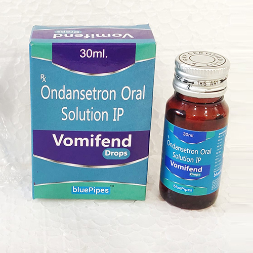 Product Name: VOMIFEND, Compositions of VOMIFEND are Ondansetron Oral Solution IP - Bluepipes Healthcare