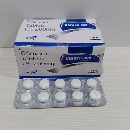 Product Name: Oldace 200, Compositions of Oldace 200 are Ofloxain Tablets IP 200mg - Soinsvie Pharmacia Pvt. Ltd