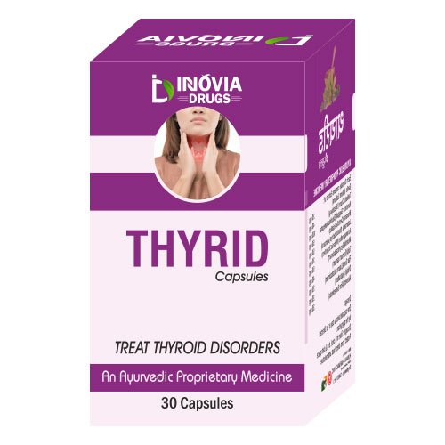 Product Name: Thyrid, Compositions of Thyrid are An Ayurvedic Proprietary Medicine - Innovia Drugs