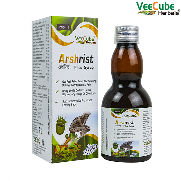 Product Name: ARSHRIST SYRUP, Compositions of ARSHRIST SYRUP are - - Veecube Healthcare Private Limited